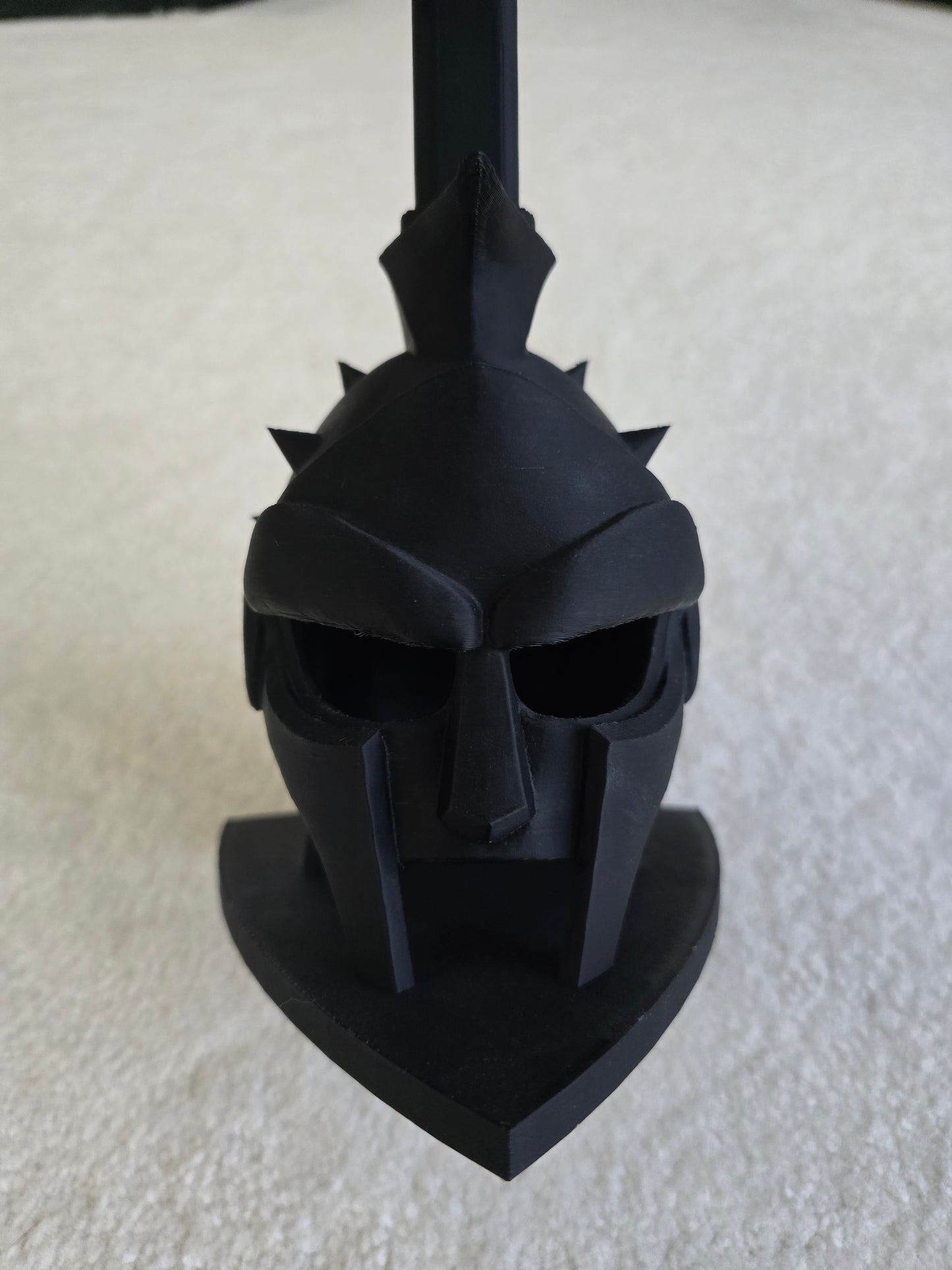 Rifle Display Stand Spartan Helmet