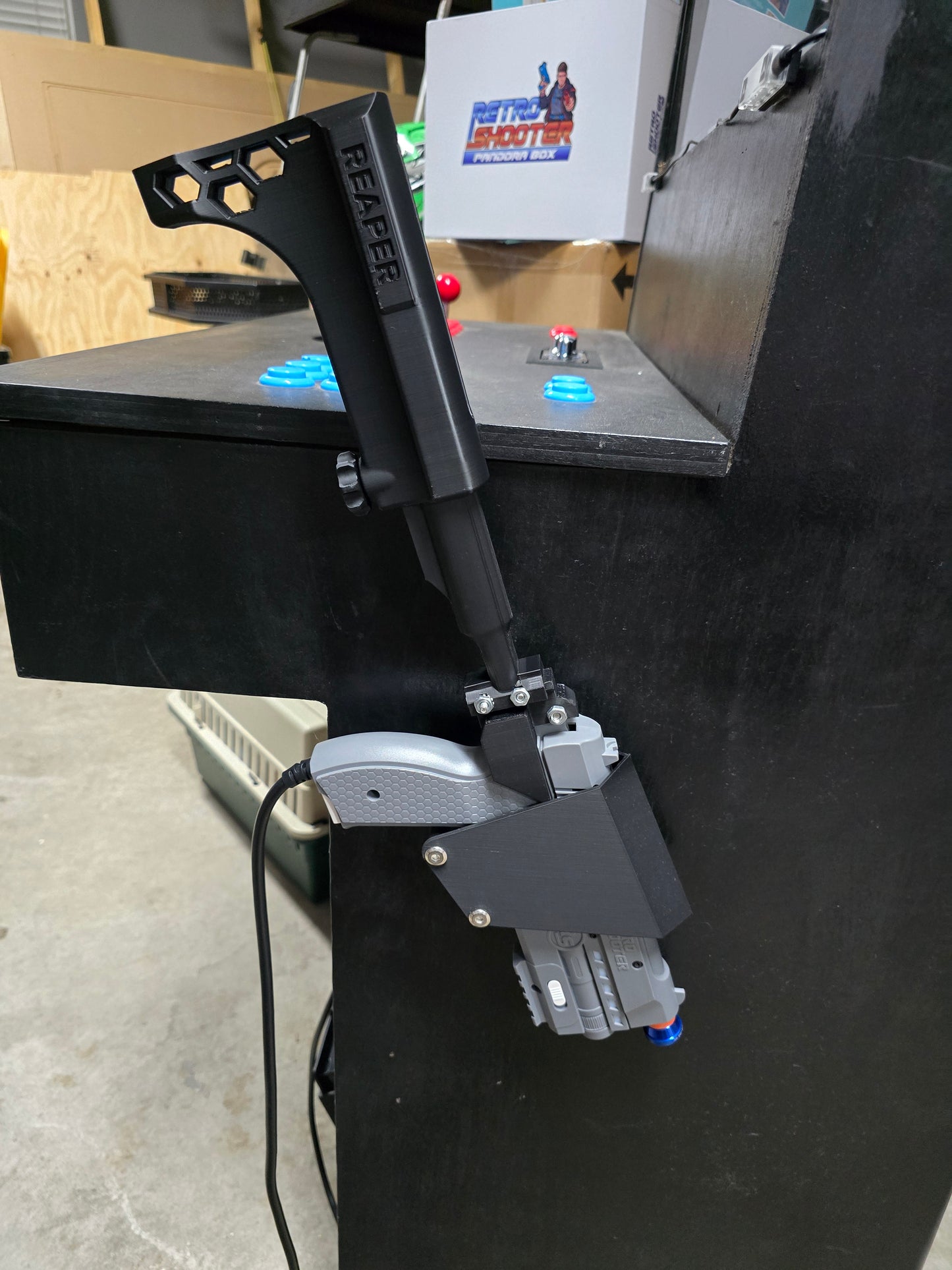RS3 Reaper Arcade Light gun Mod kit Stock Grip