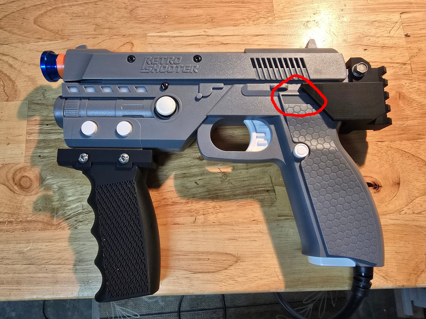 RS3 Reaper V1 V2 Arcade Light gun Mod kit Stock Grip