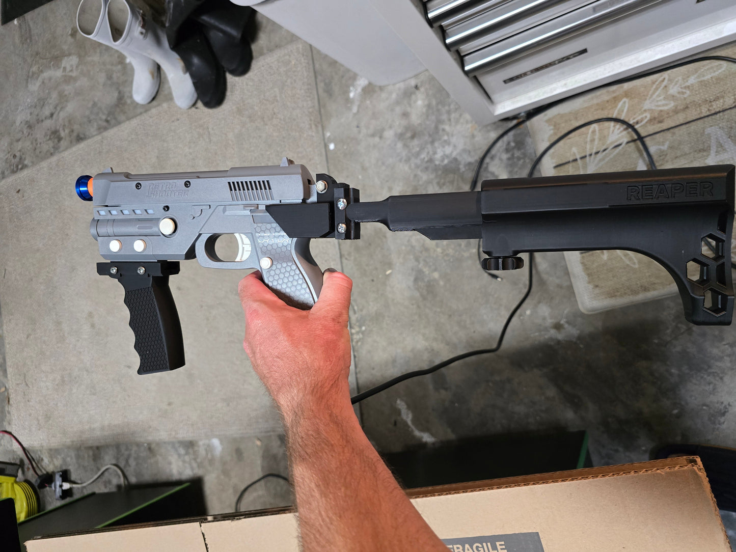 RS3 Reaper Arcade Light gun Mod kit Stock Grip