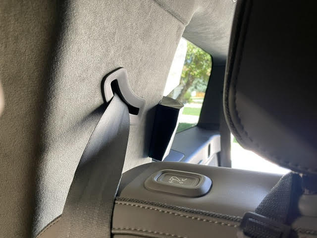 Rivian R1S rear vent diverter for rear facing car seat third row vent
